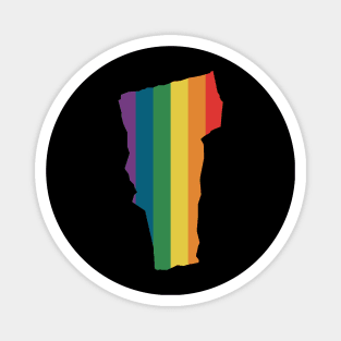 Vermont State Rainbow Magnet